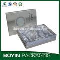 Satin fabric inside cosmetic set gift packaging box